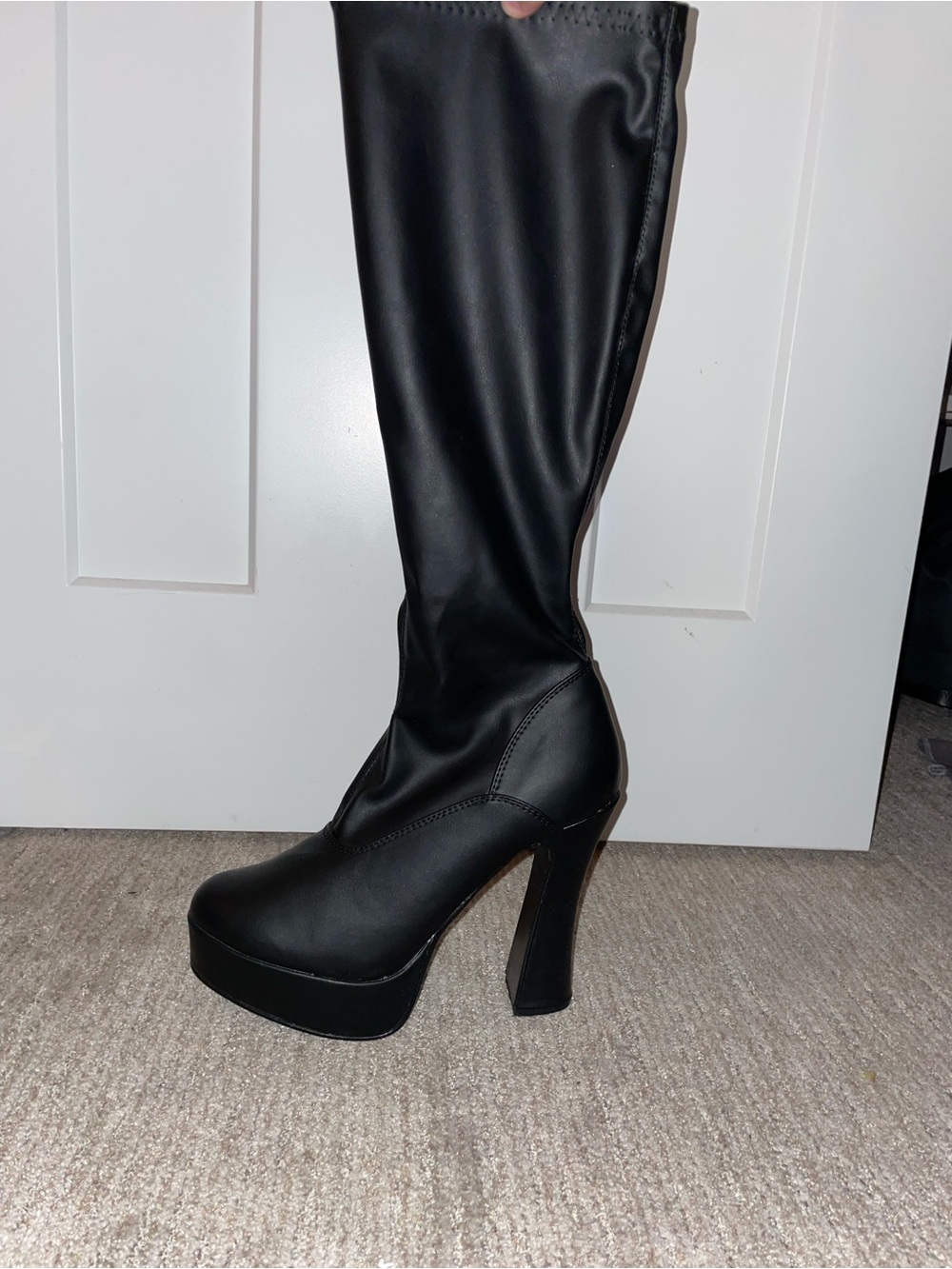 Knee high Pleaser platform boots